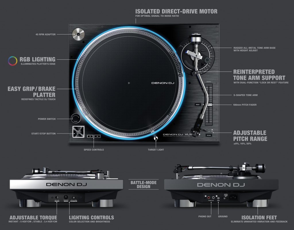 Denon DJ VL12 Prime Turntable